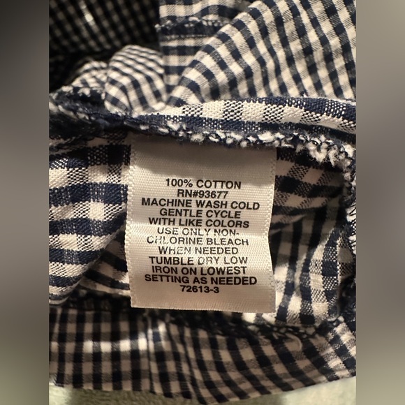 NWOT Liz Claiborne Navy Blue and White Checkered Midi Dress - Picture 3 of 5